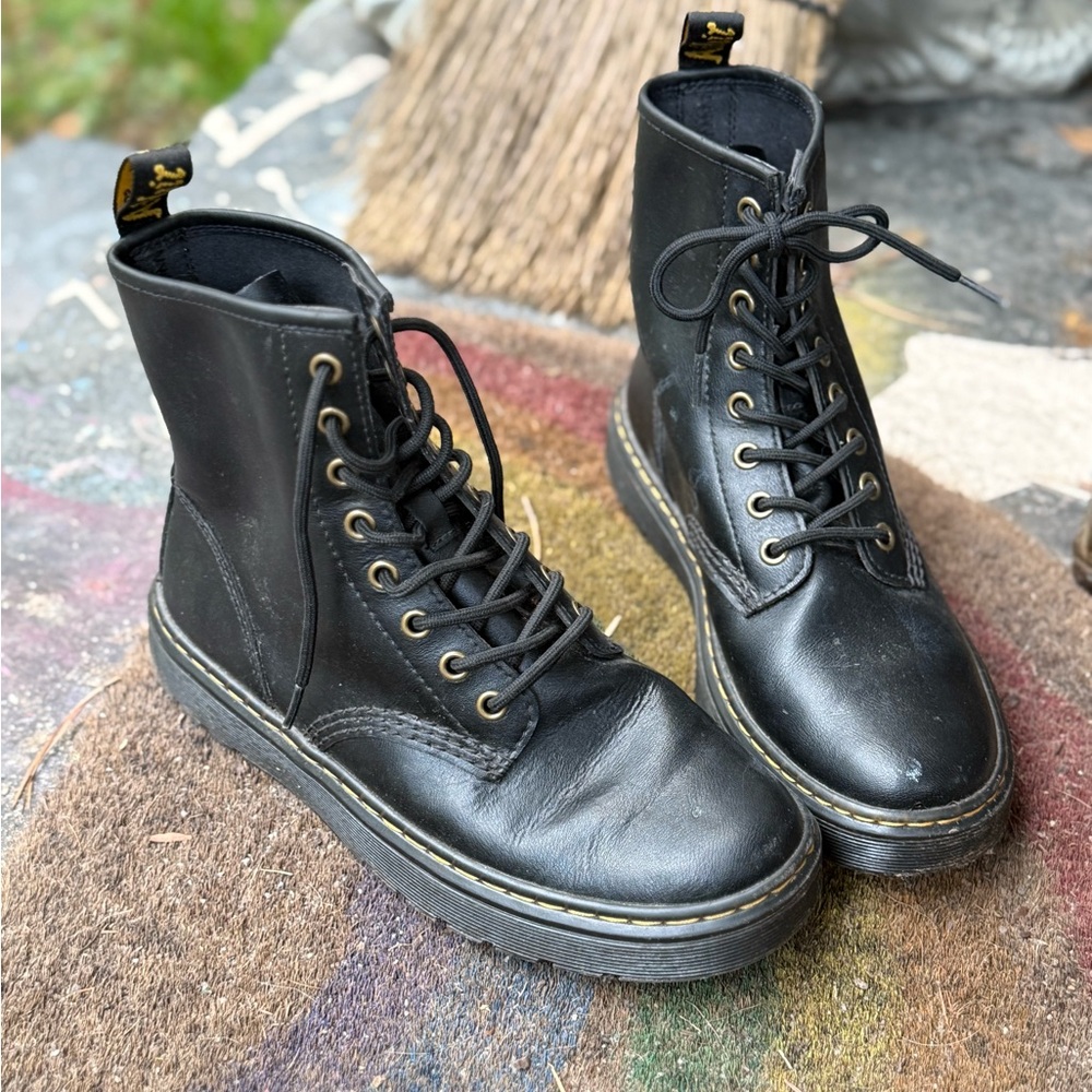 Dr. Martens Black Combat Boots
